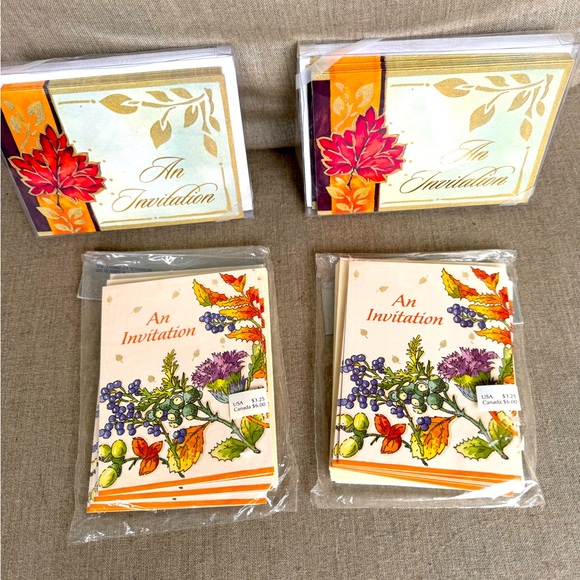 Bundle of 4 Packages of Invitations & Envelopes - Picture 1 of 2